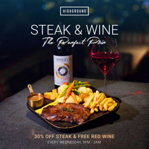 steak and wine promo